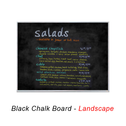 24×24 Magnetic Black Chalk Board with Aluminum Frame (Porcelain on Steel) Hot on Sale