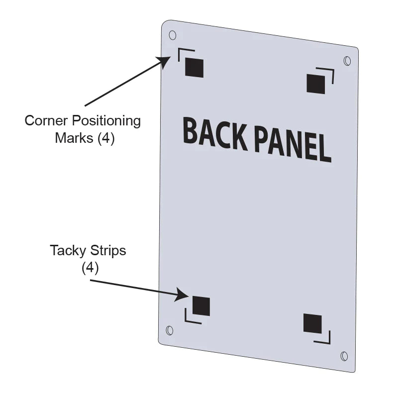 36 x 42 Floating Wall Mount Clear Acrylic Sign Holder with Standoff Hardware Online now