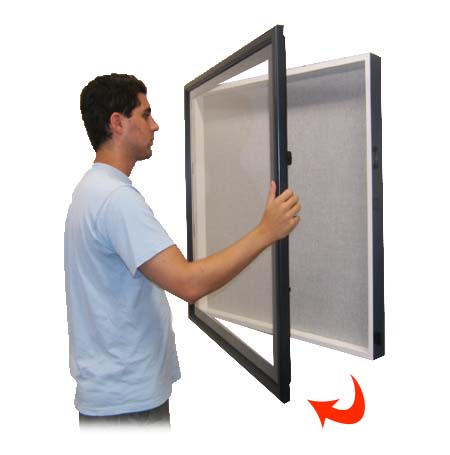 36×36 SwingFrame Designer Wood Framed Large Cork Board Display Case 6 Inch Deep Supply