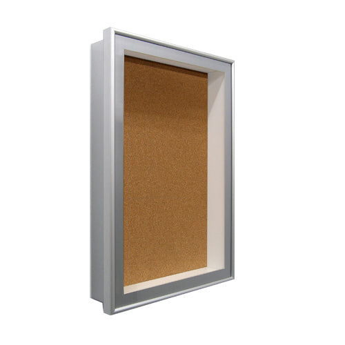 36 x 36 SwingFrame Designer Metal Frame Shadow Box Display Case w Cork Board 4 Inch Deep Supply