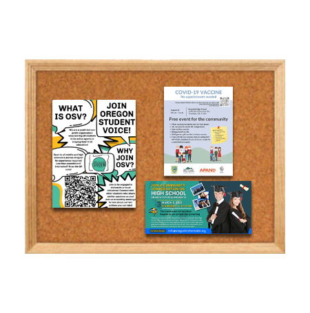 36 x 48 Wood Framed Cork Bulletin Board (with Decorative Frame Style) Online Sale