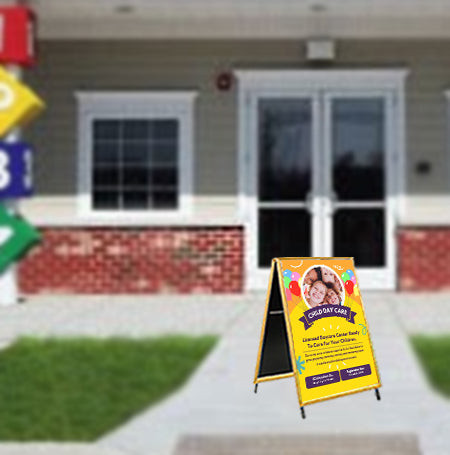 A-Frame 24×48 Sign Holder | WOOD Snap Frame 1 1/4″ Wide Hot on Sale