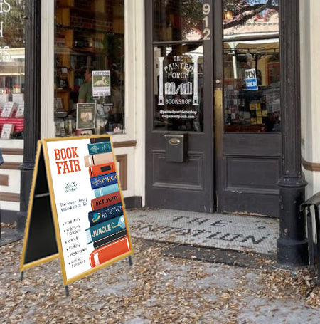 A-Frame 24×36 Sign Holder | WOOD Snap Frame 1 1/4″ Wide Online Sale