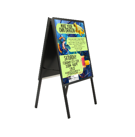 A-Frame 24×36 Sign Holder | with SECURITY SCREWS on Snap Frame 1 1/4″ Wide Online now