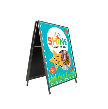 A-Frame 24×48 Sign Holder | with SECURITY SCREWS on Snap Frame 1 1/4″ Wide Supply
