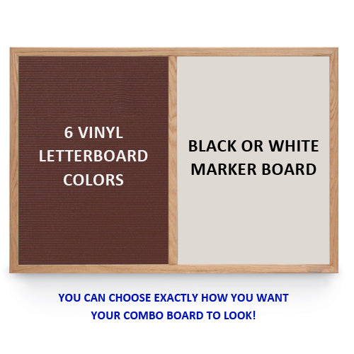 Combo Board 24×24 (Wooden Framed) Marker Board & Letter Board Supply