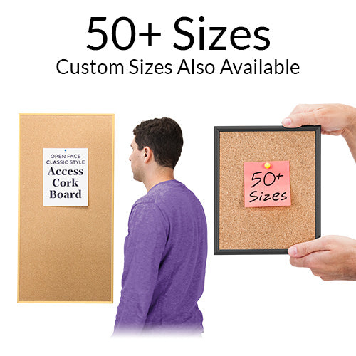 Access Cork Board™ 40″ x 50″ Open Face Classic Metal Framed Cork Bulletin Board Fashion