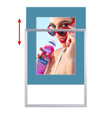Designer Beveled Slide-In Picture Sign Frames for Posters 20×30 | 4″ Wide Matboard Sale