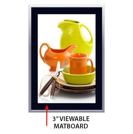 Designer Snap Frames for Posters 8.5×14 (3″ Wide Matboard) Online now
