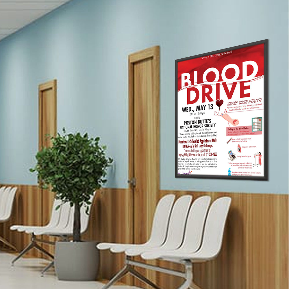 Economical SwingSnap Slim Poster Snap Frame 27×40 with Sleek 1-inch Wide Aluminum Frame Profile Supply