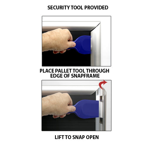 EXTRA DEEP Poster Snap Frames 17×23 (1 3/4″ Security Profile for MOUNTED GRAPHICS) Online Sale