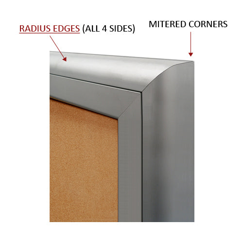 Extra Large Indoor 48 x 48 Enclosed Bulletin Board Swing Cases (Radius Edge) Online Sale
